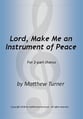 Lord, Make Me an Instrument of Peace SA choral sheet music cover